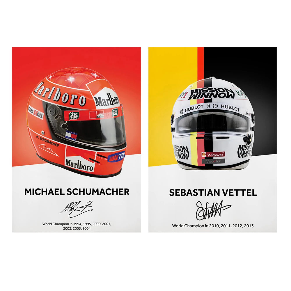 Formula 1 Helmet Wall Art Poster Formula 1 Race Canvas Painting on the Wall Formula 1 Canvas Art Pictures Home Wall Decor Cuadro