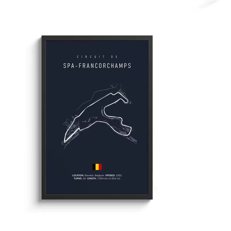 F1 Track Circuit Canvas Painting Wall Art Nordic Posters Aesthetic Motorsport Race Picture for Home Decor