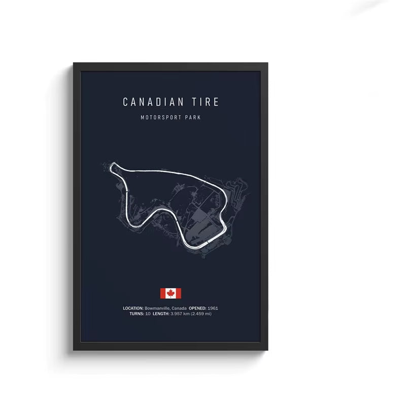 F1 Track Circuit Canvas Painting Wall Art Nordic Posters Aesthetic Motorsport Race Picture for Home Decor