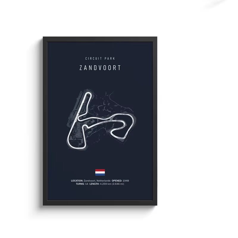 F1 Track Circuit Canvas Painting Wall Art Nordic Posters Aesthetic Motorsport Race Picture for Home Decor