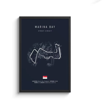 F1 Track Circuit Canvas Painting Wall Art Nordic Posters Aesthetic Motorsport Race Picture for Home Decor