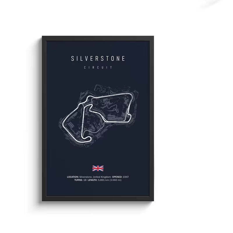 F1 Track Circuit Canvas Painting Wall Art Nordic Posters Aesthetic Motorsport Race Picture for Home Decor