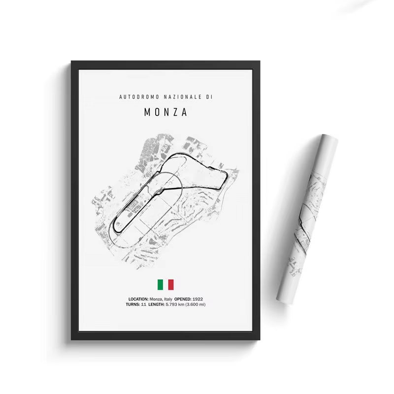 F1 Track Circuit Canvas Painting Wall Art Nordic Posters Aesthetic Motorsport Race Picture for Home Decor